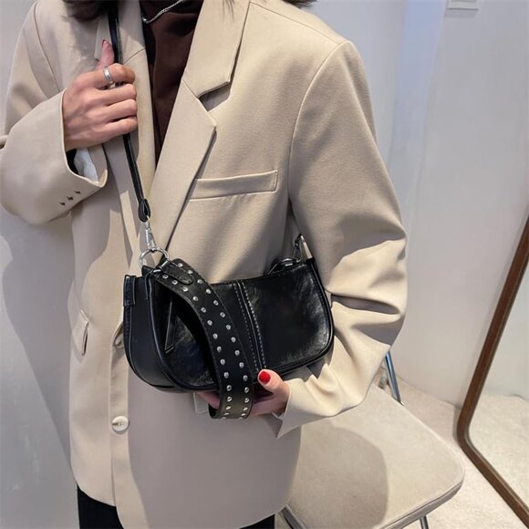 Elegant Vintage-Inspired Crossbody Handbag for Women - Roomy & Compact, 9.45" - Picture 7 of 7